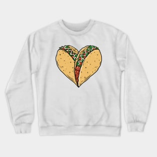 Taco Lovers Heart Crewneck Sweatshirt